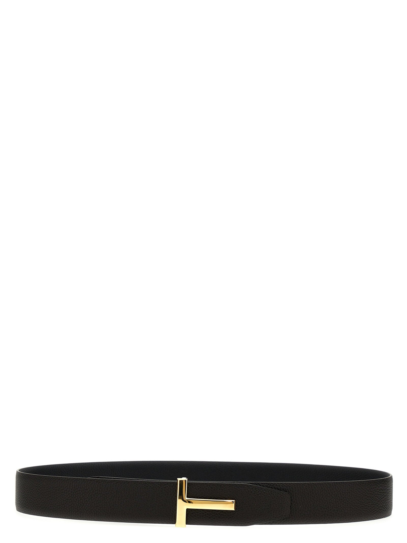 Tom Ford Men's Buckle Logo Reversible Belt