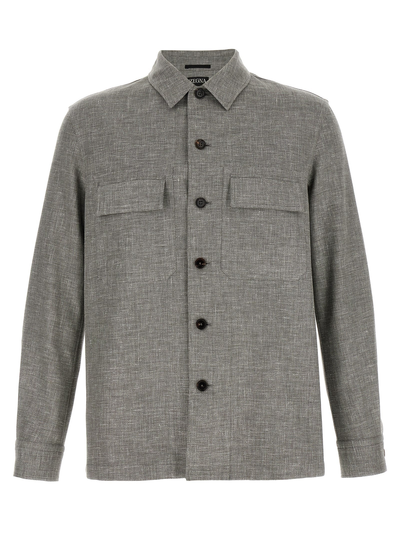 Zegna Men's Crossover Overshirt