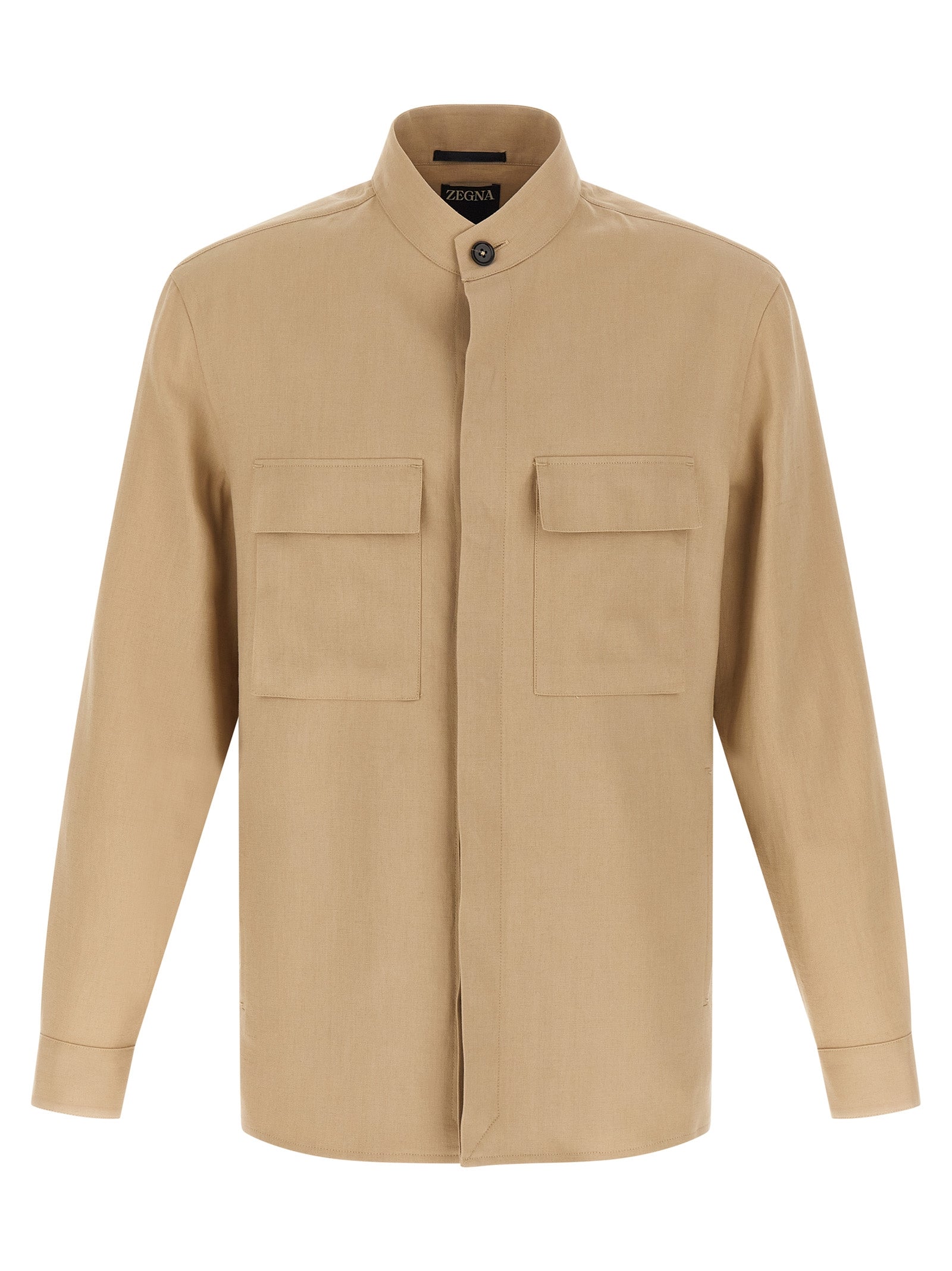 Zegna Men's Oasi Lino Overshirt