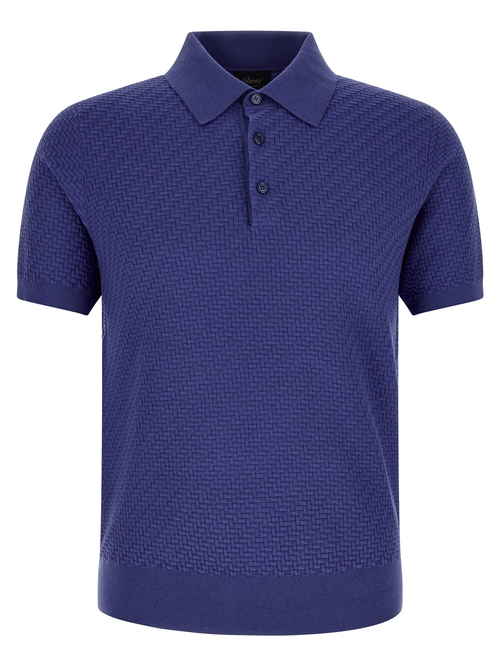 Brioni Men's Weaving Polo Plot