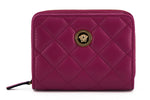 Versace Elegant Purple Quilted Leather Women's Wallet
