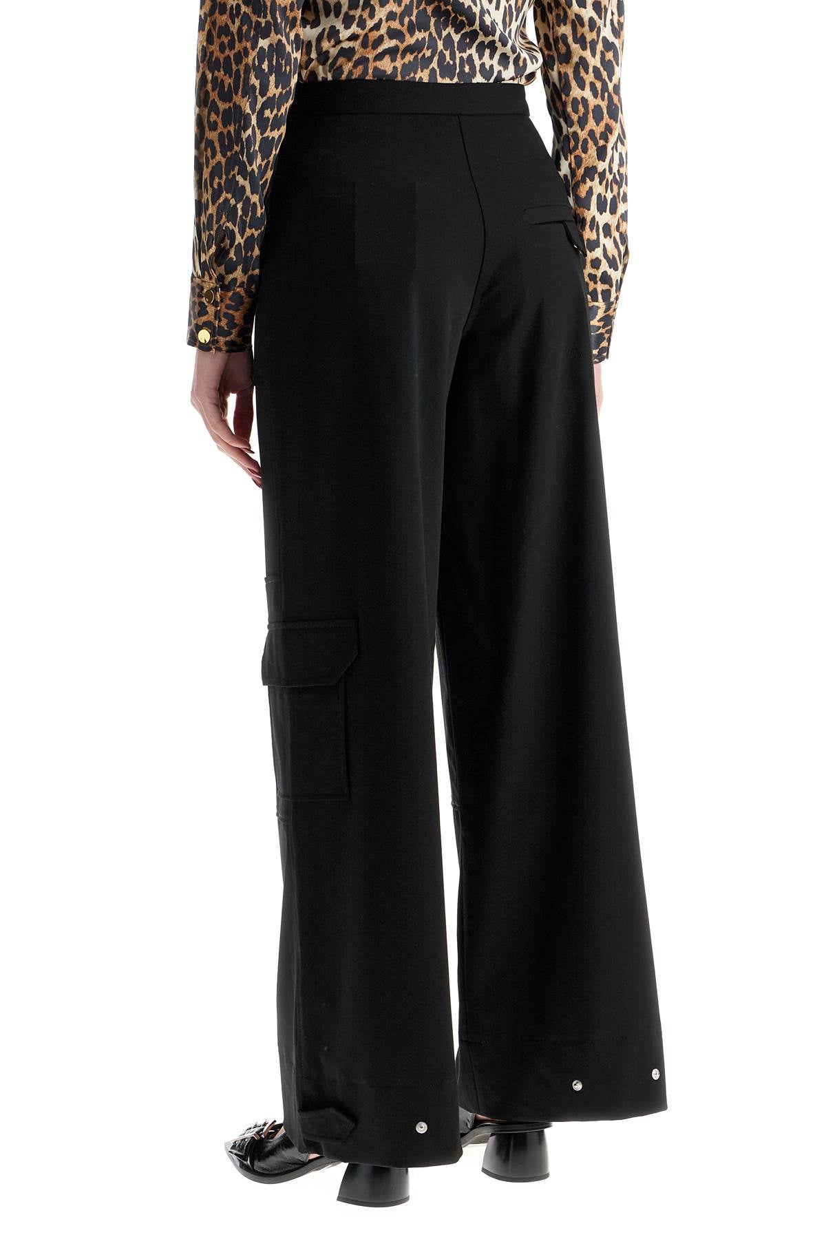 Ganni Women's Twill Cargo Pants In Italian