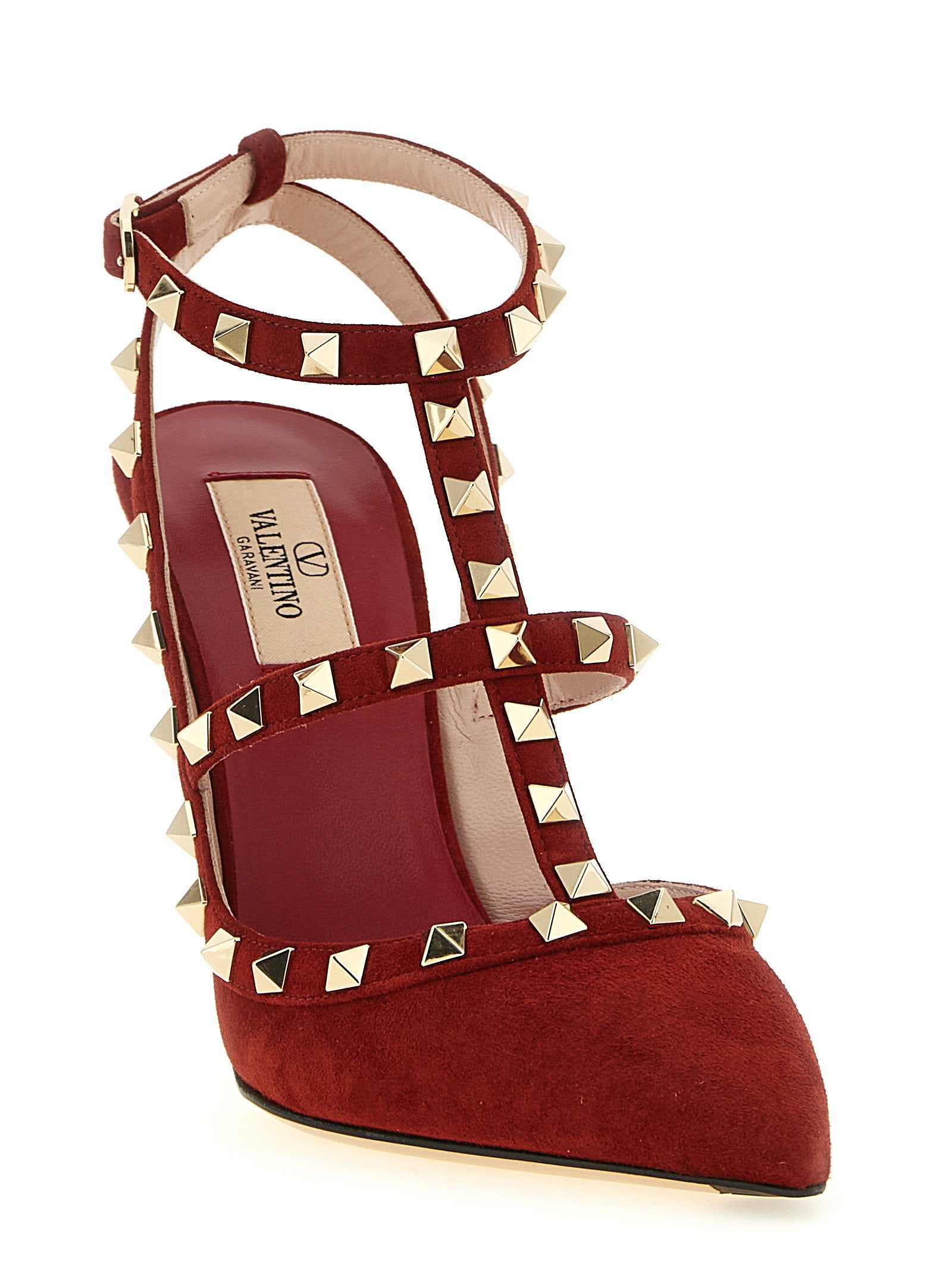 Valentino Garavani Women's Rockstudankle Strap Pumps