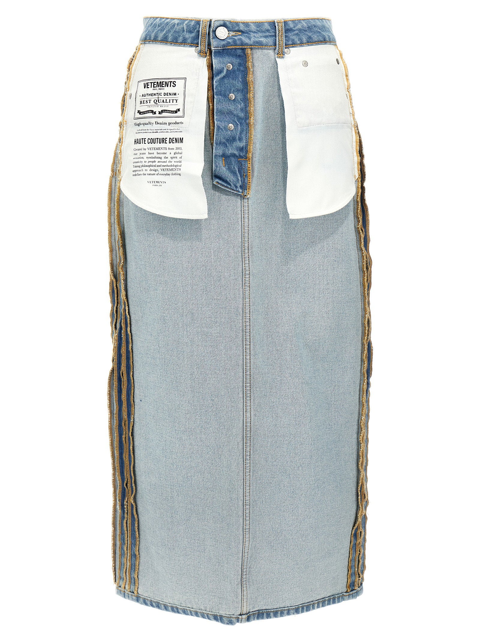 Vetements Women's Inside-Out Skirt
