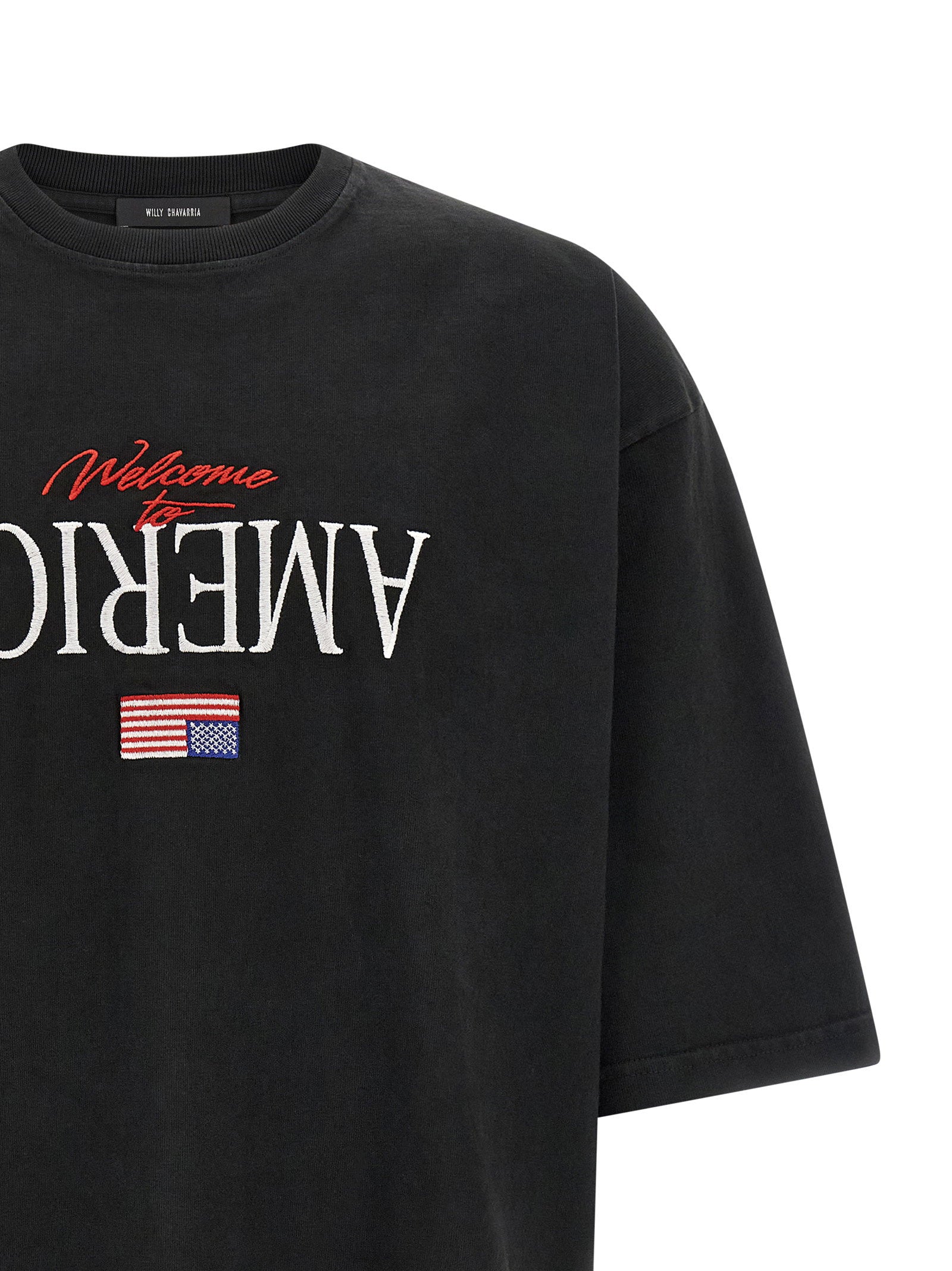 Willy Chavarria Men's Welcome To America- Buffalo T-Shirt