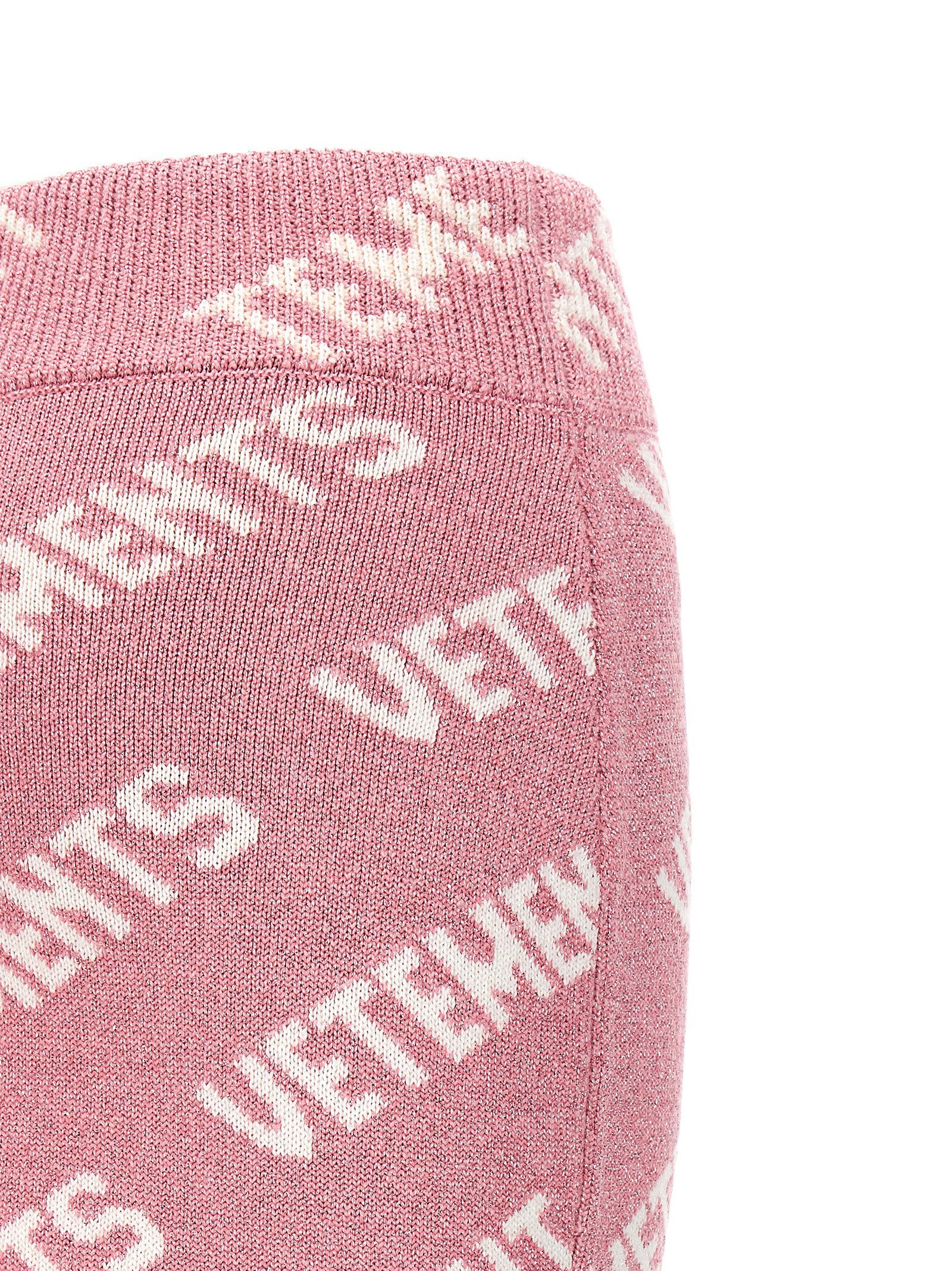 Vetements Women's Iconic Lurex Monogram Skirt