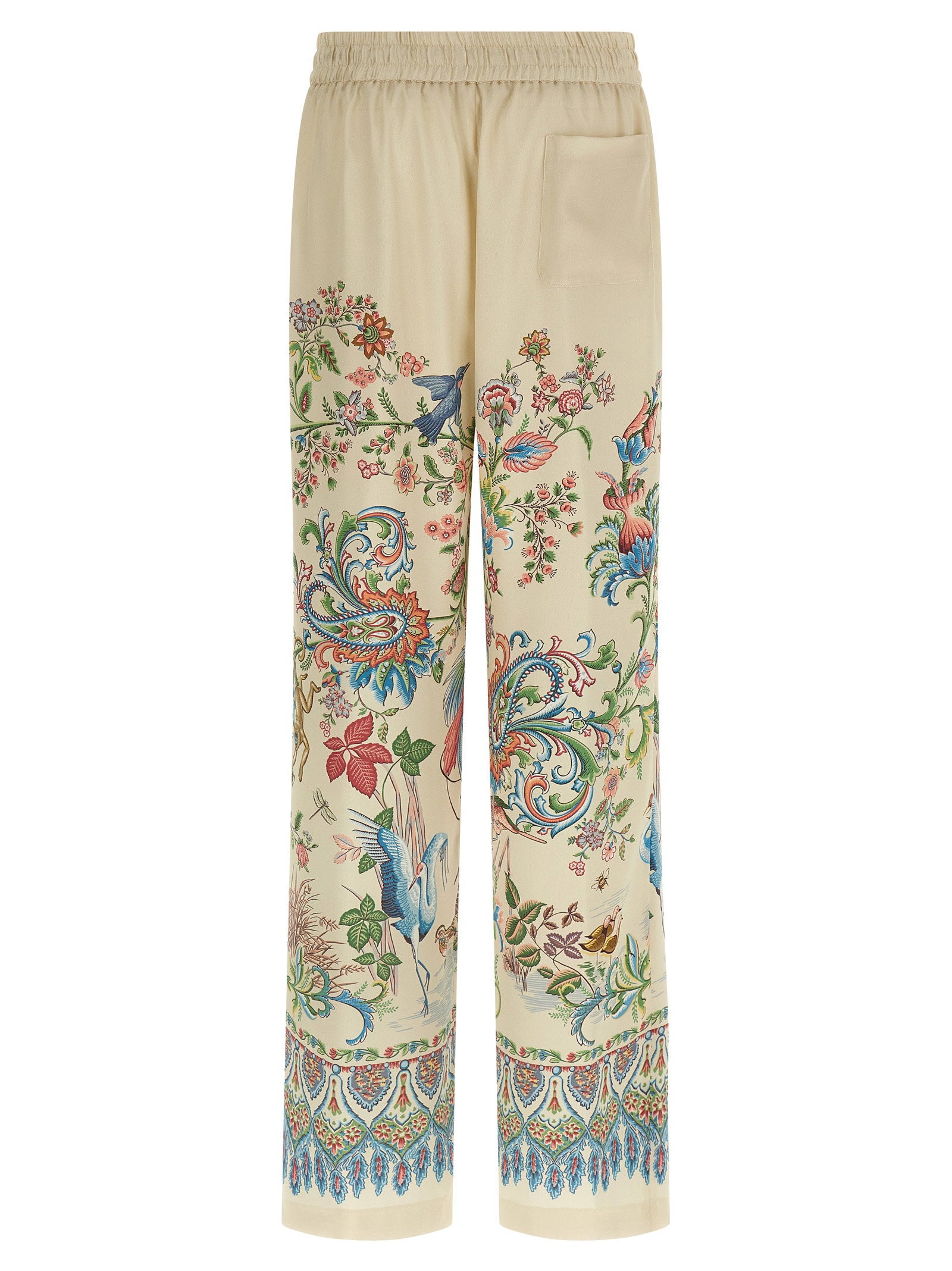 Etro Women's Flora And Fauna Printed Trousers