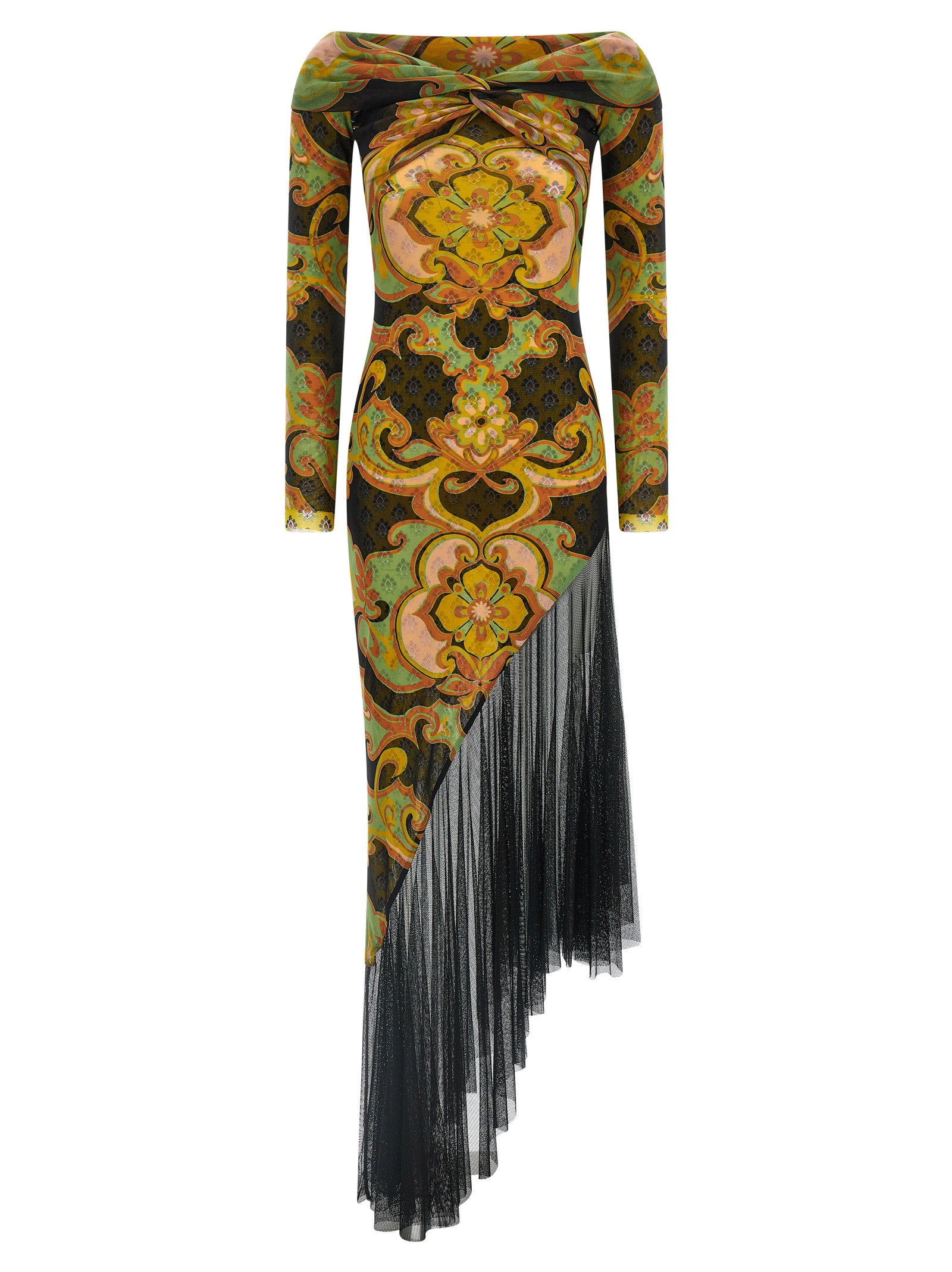 Etro Women's Asymmetric Double Layer Dress