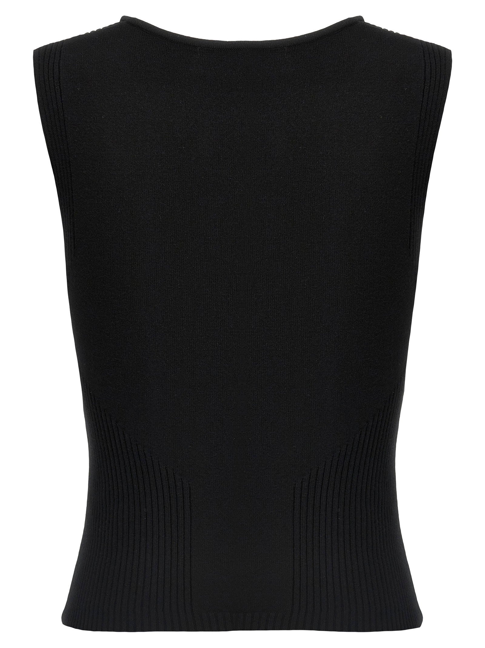 Marine Serre Women's Moon Jewelry Knit Open Neck Top
