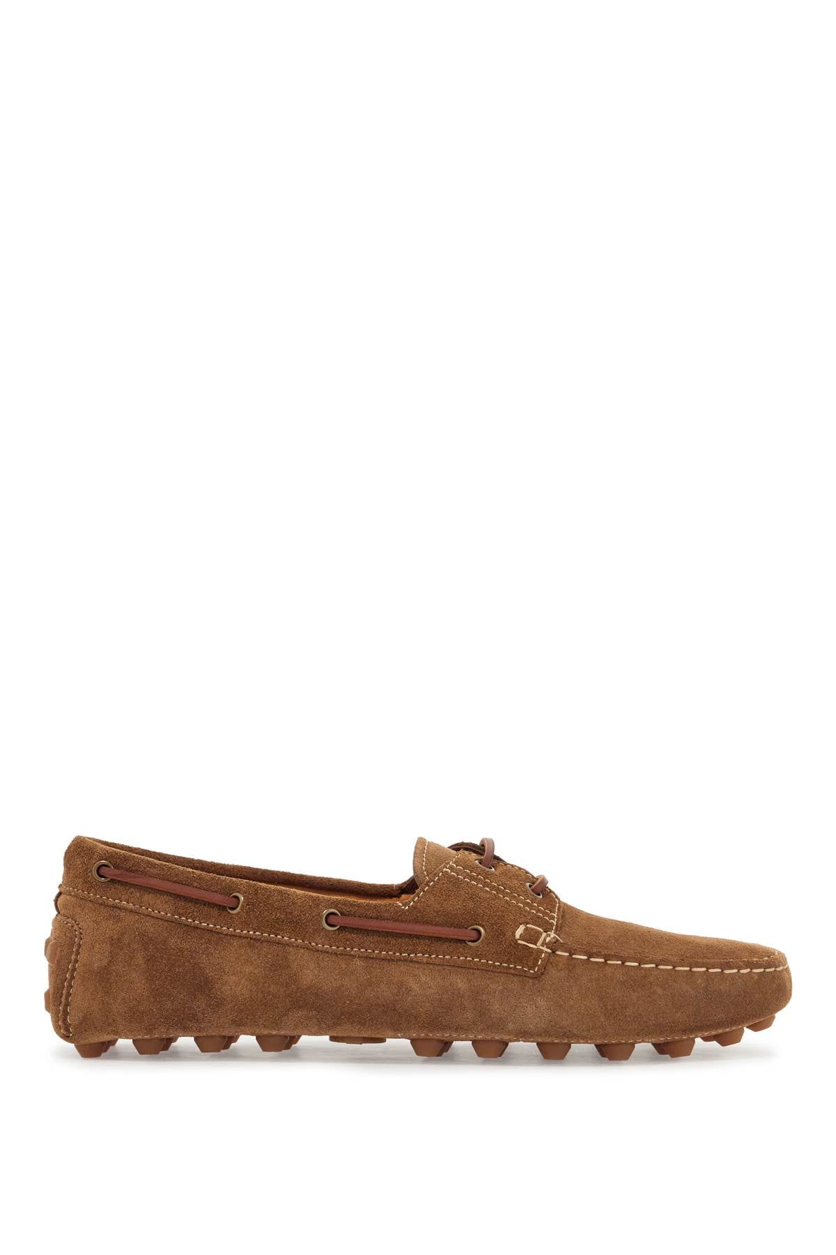 Tod's Men's Light Walnut Leather Driving Moccasin Made In Italy