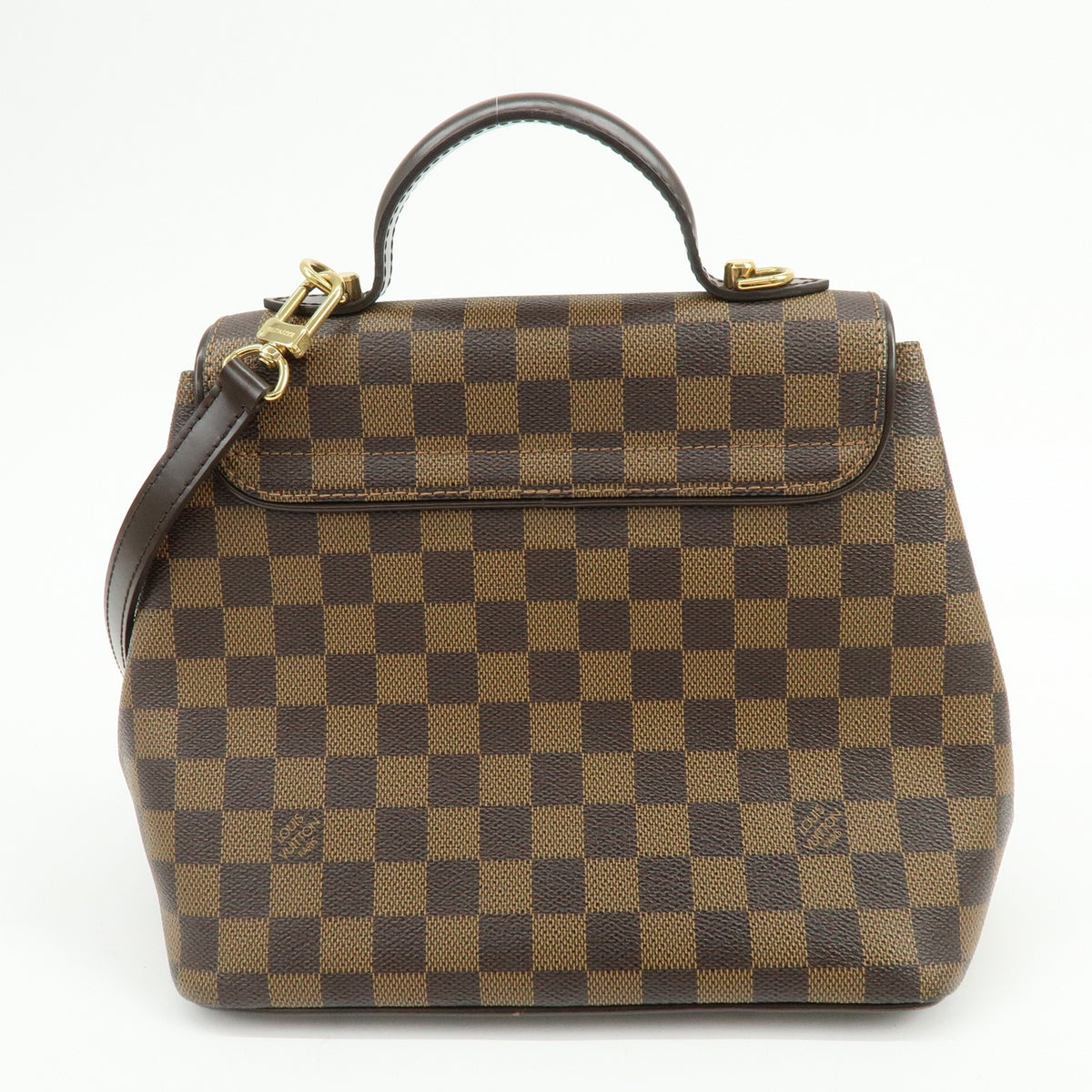 Louis Vuitton Bergamo Damier Brown Canvas Handbag (Pre-Owned)