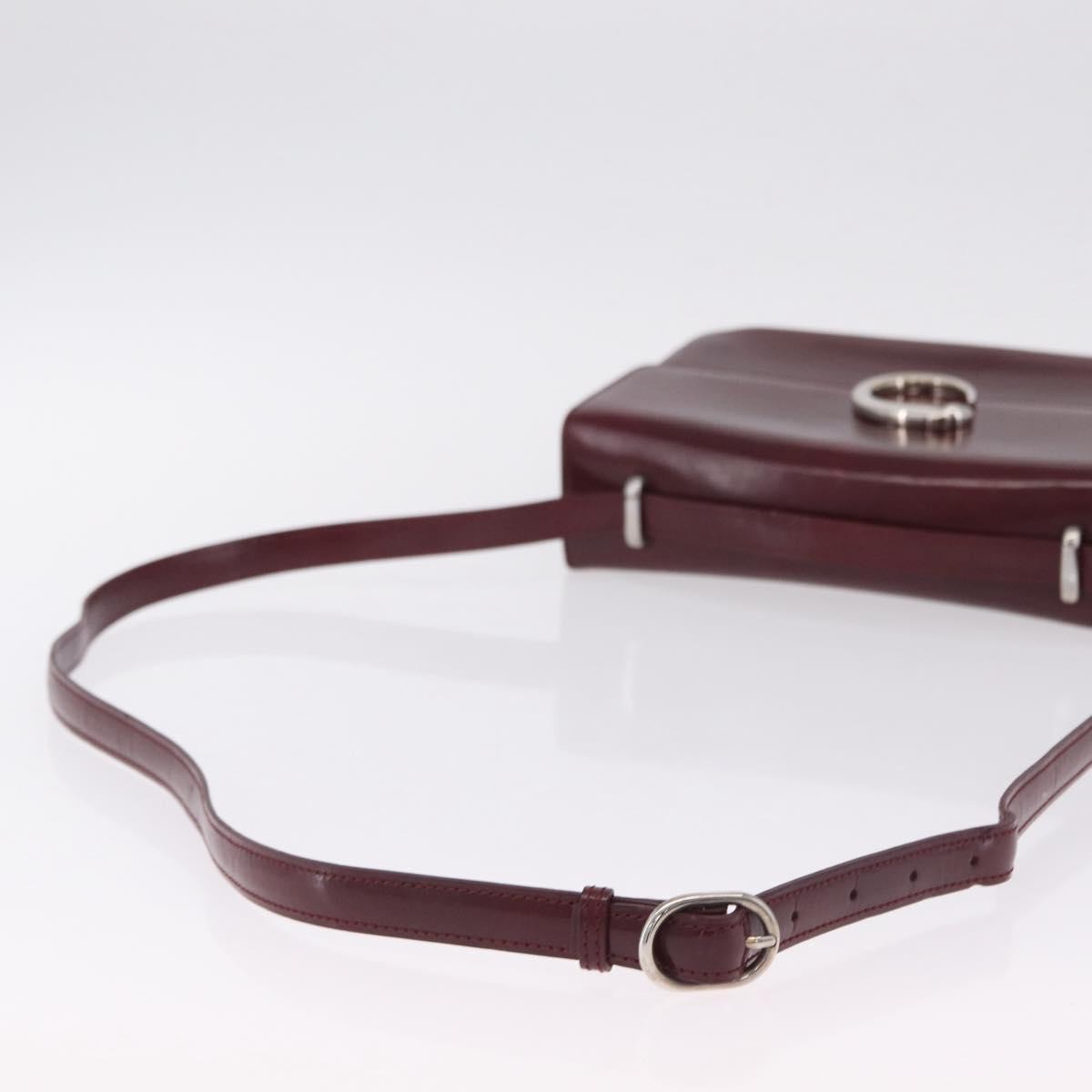 Cartier Panthère Shoulder Patent Leather Burgundy Patent_Leather Shoulder Bag Bag (Pre-Owned)