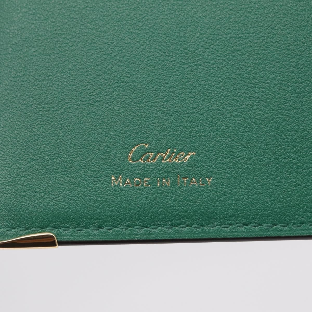 Cartier Coin Purse Must De Cartier Leather Green Leather Wallets Accessory (Pre-Owned)