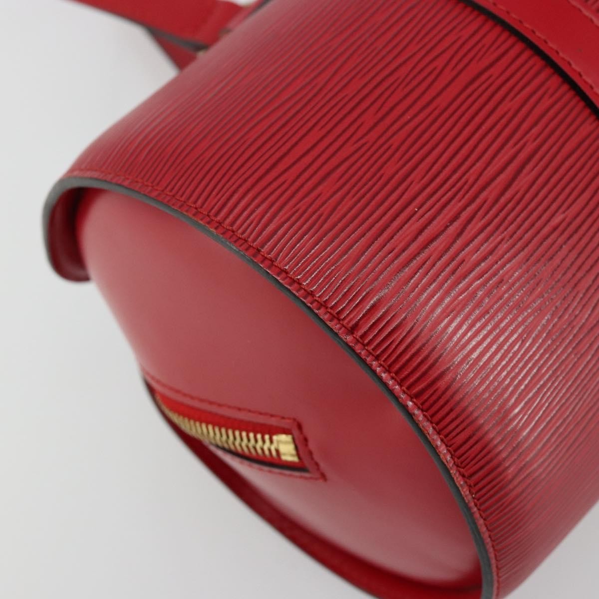 Louis Vuitton Soufflot Epi Leather Red Leather Tote Bag Bag (Pre-Owned)