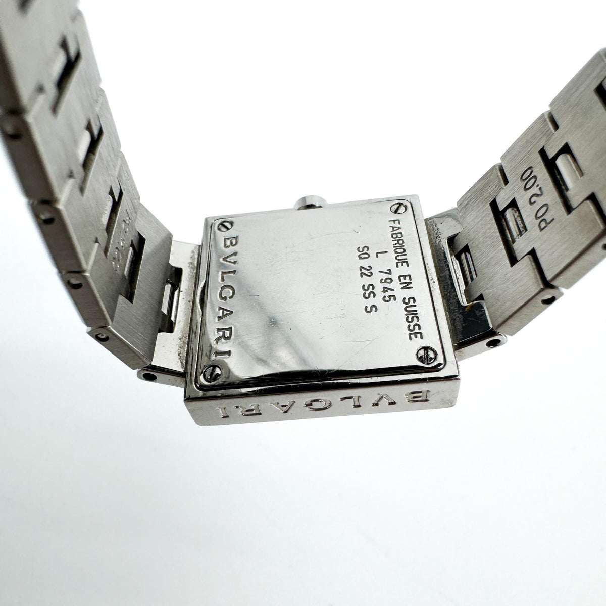 Bvlgari Quadrato Quartz Stainless Steel Watch (Pre-Owned)