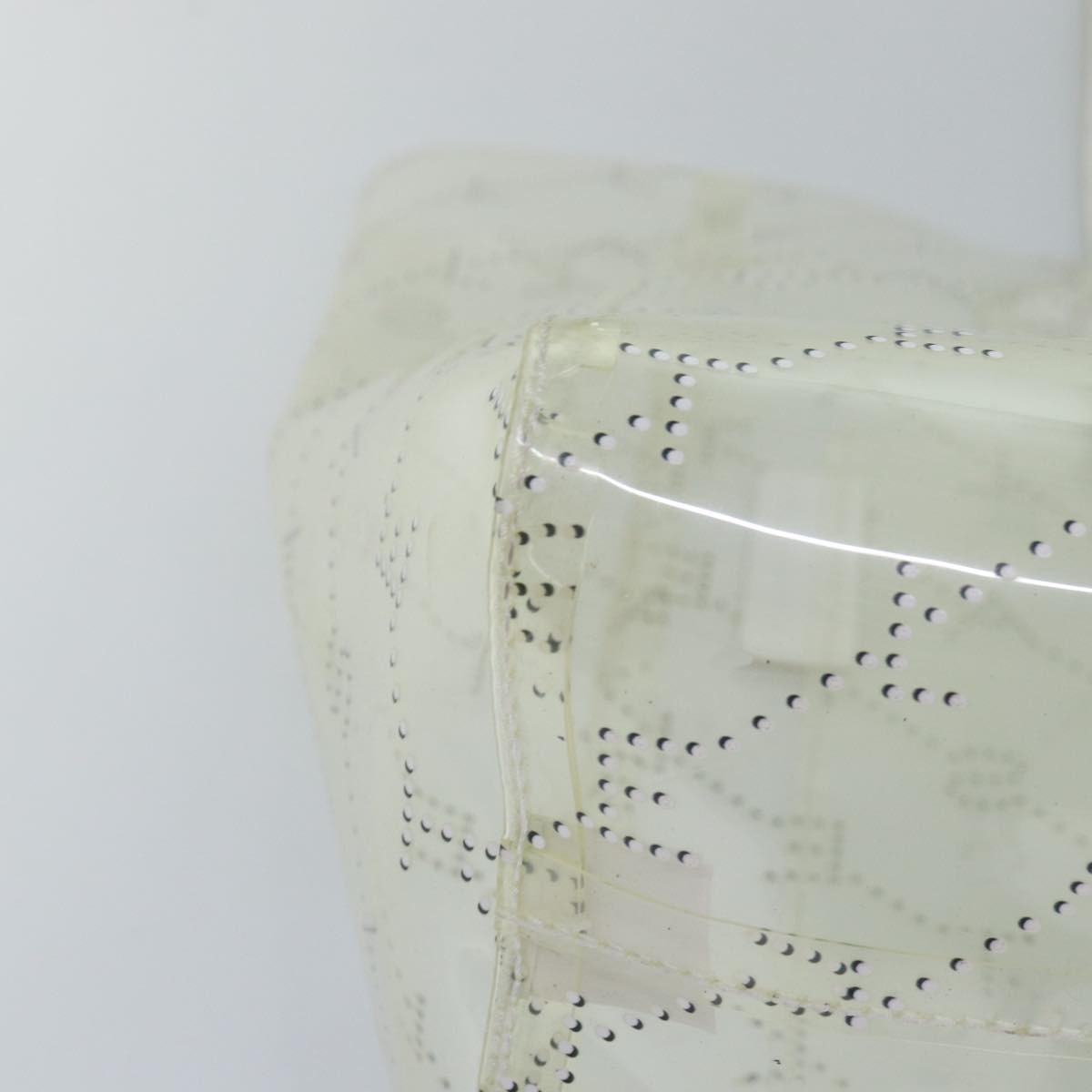 Stella Mccartney Logo Shopping Tote Vinyl Clear Plastic Tote Bag Bag (Pre-Owned)