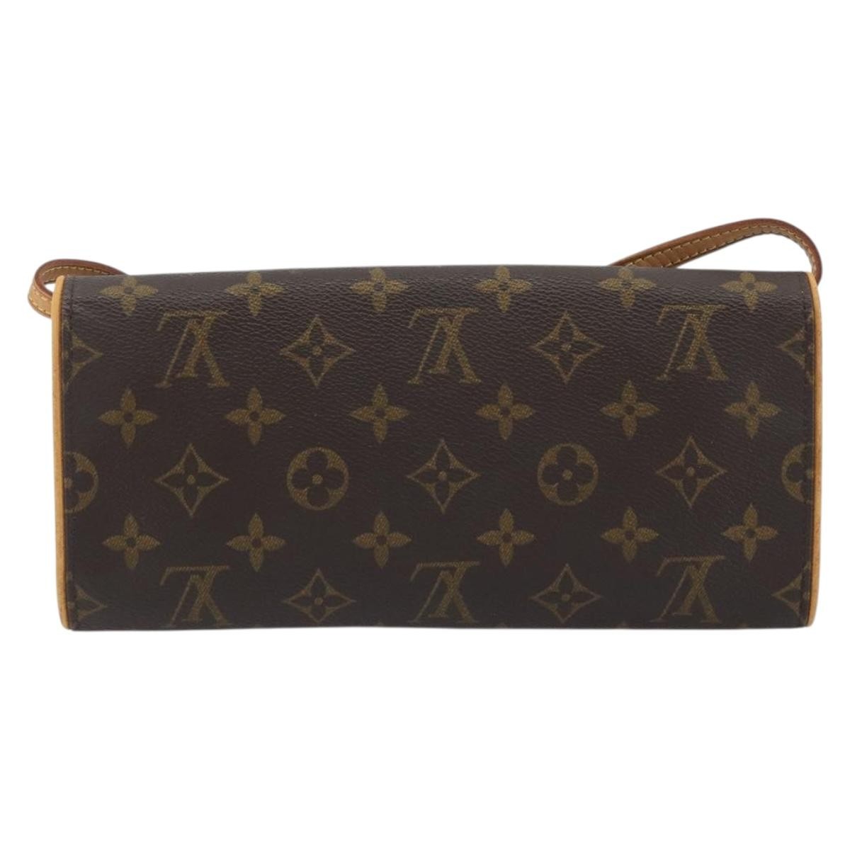 Louis Vuitton Twin Monogram Canvas Brown Canvas Clutche & Pouche Bag (Pre-Owned)
