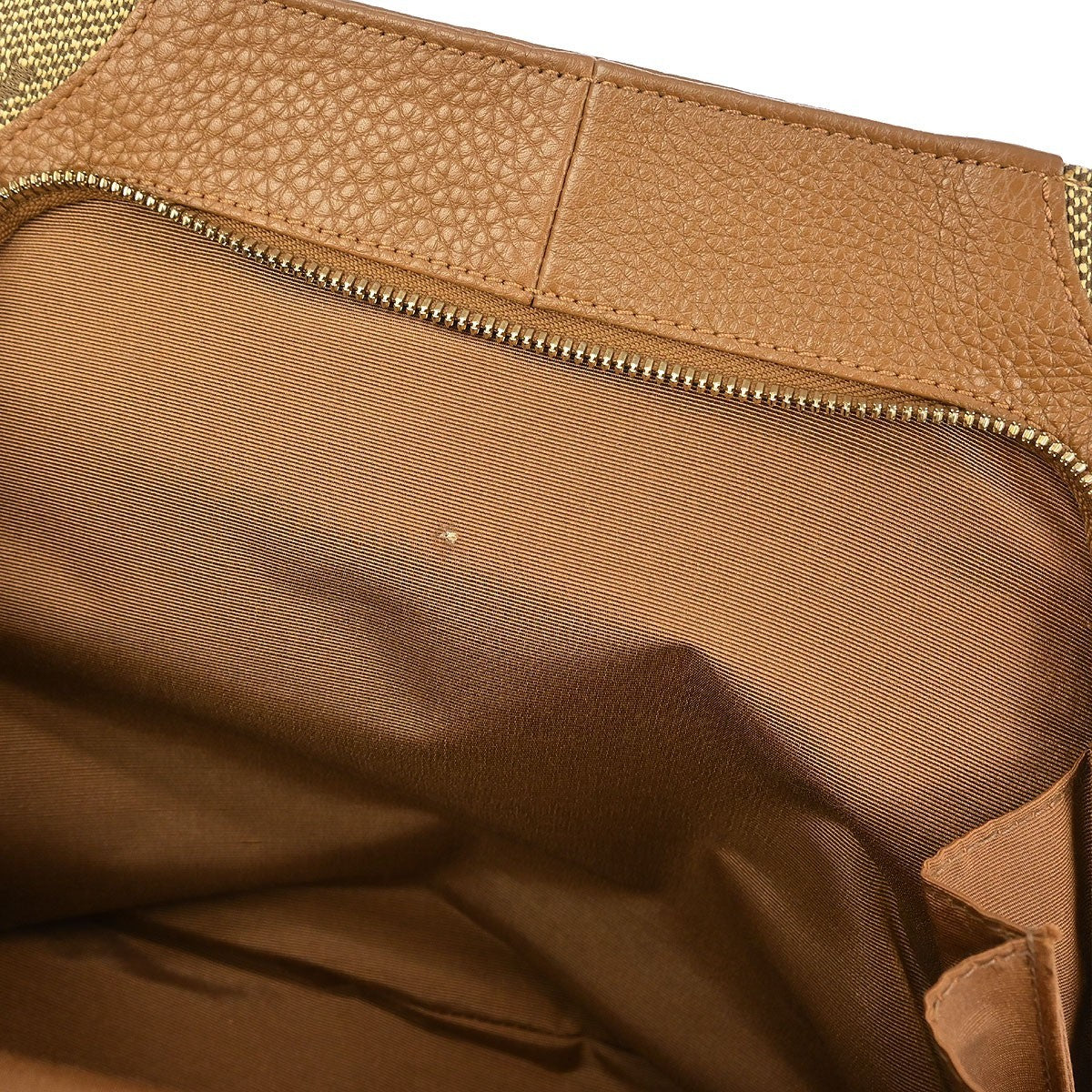 Bvlgari Logomania Canvas Brown Canvas Handbag (Pre-Owned)