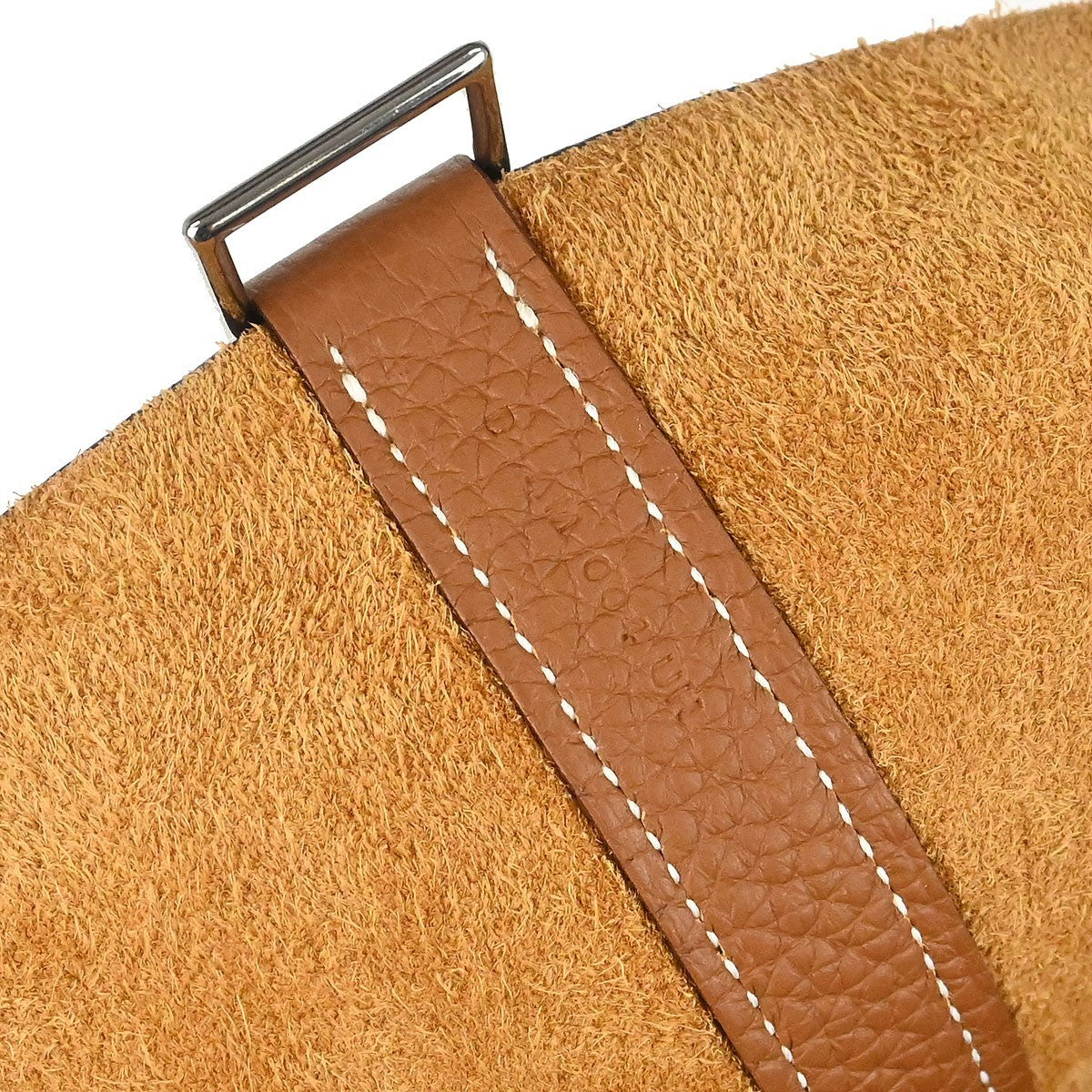 Hermes Picotin Lock Clemence Gold Leather Handbag (Pre-Owned)