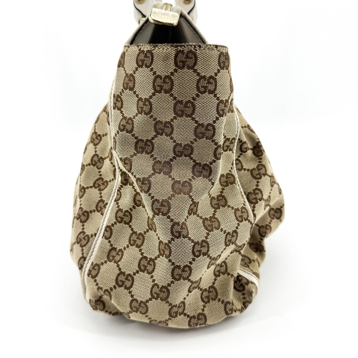 Gucci D-Ring Gg Canvas Beige Canvas Shoulder Bag Bag (Pre-Owned)