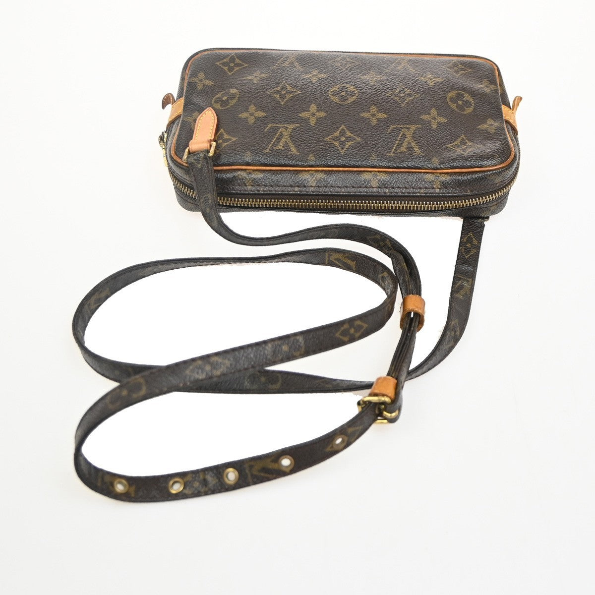 Louis Vuitton Pochette Marly Bandouliere Monogram Canvas Brown Canvas Shoulder Bag Bag (Pre-Owned)