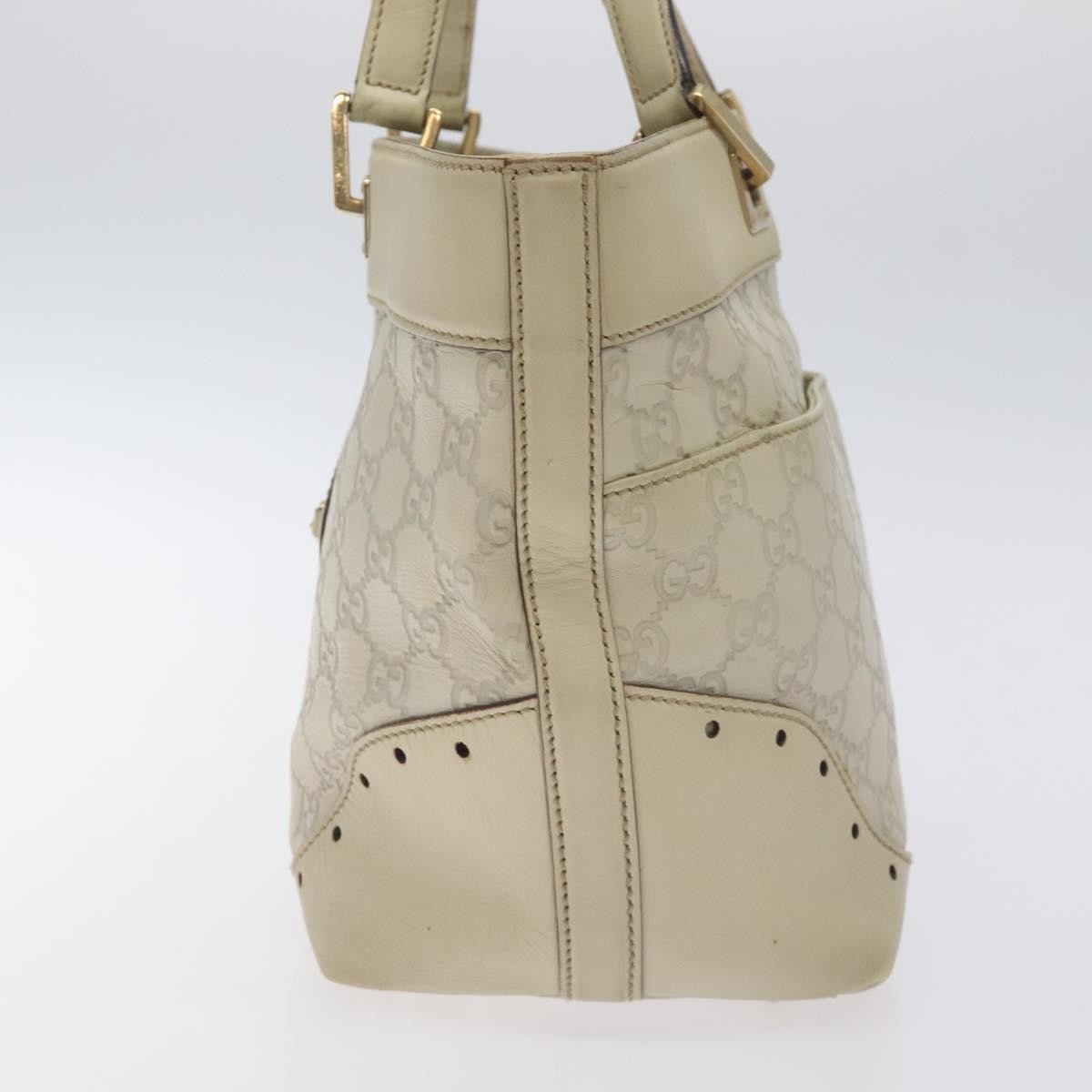 Gucci Gg Canvas Canvas White Canvas Bag (Pre-Owned)