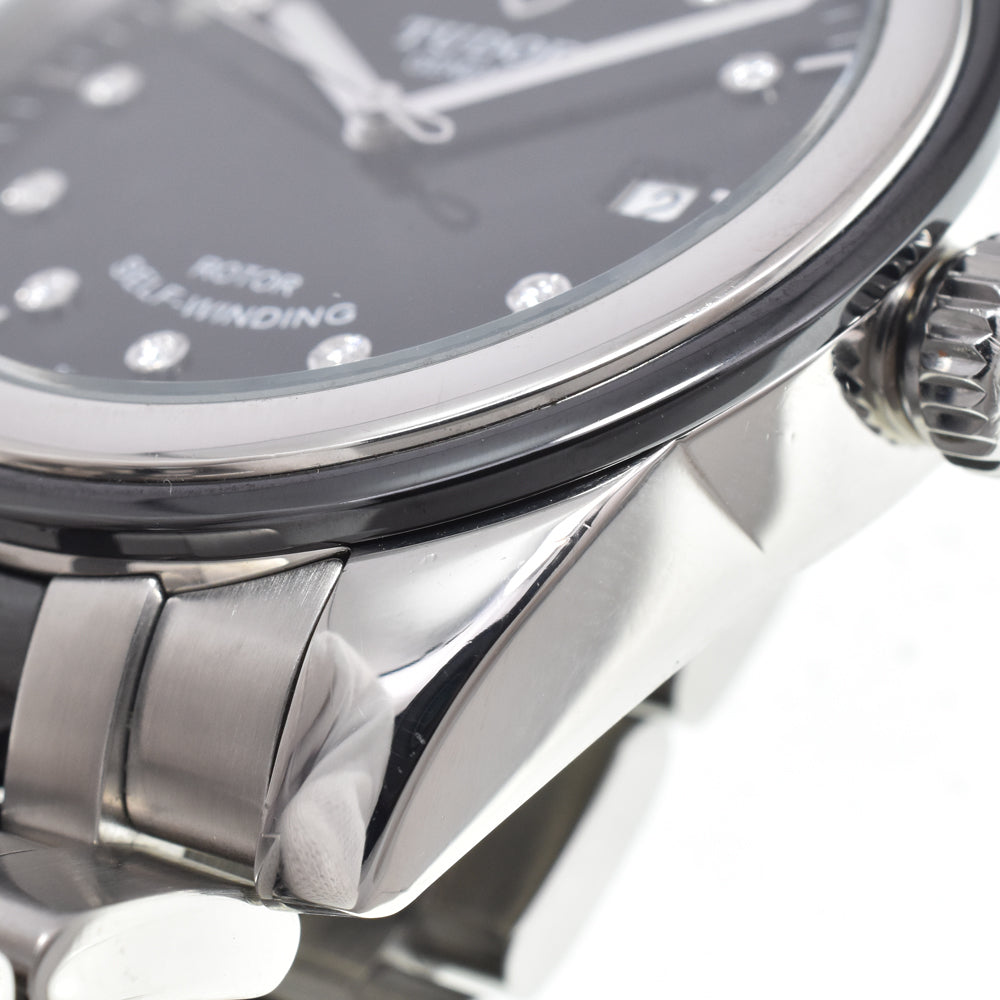 Tudor Glamour Day Date Automatic Stainless Steel With Diamonds Watch (Pre-Owned)