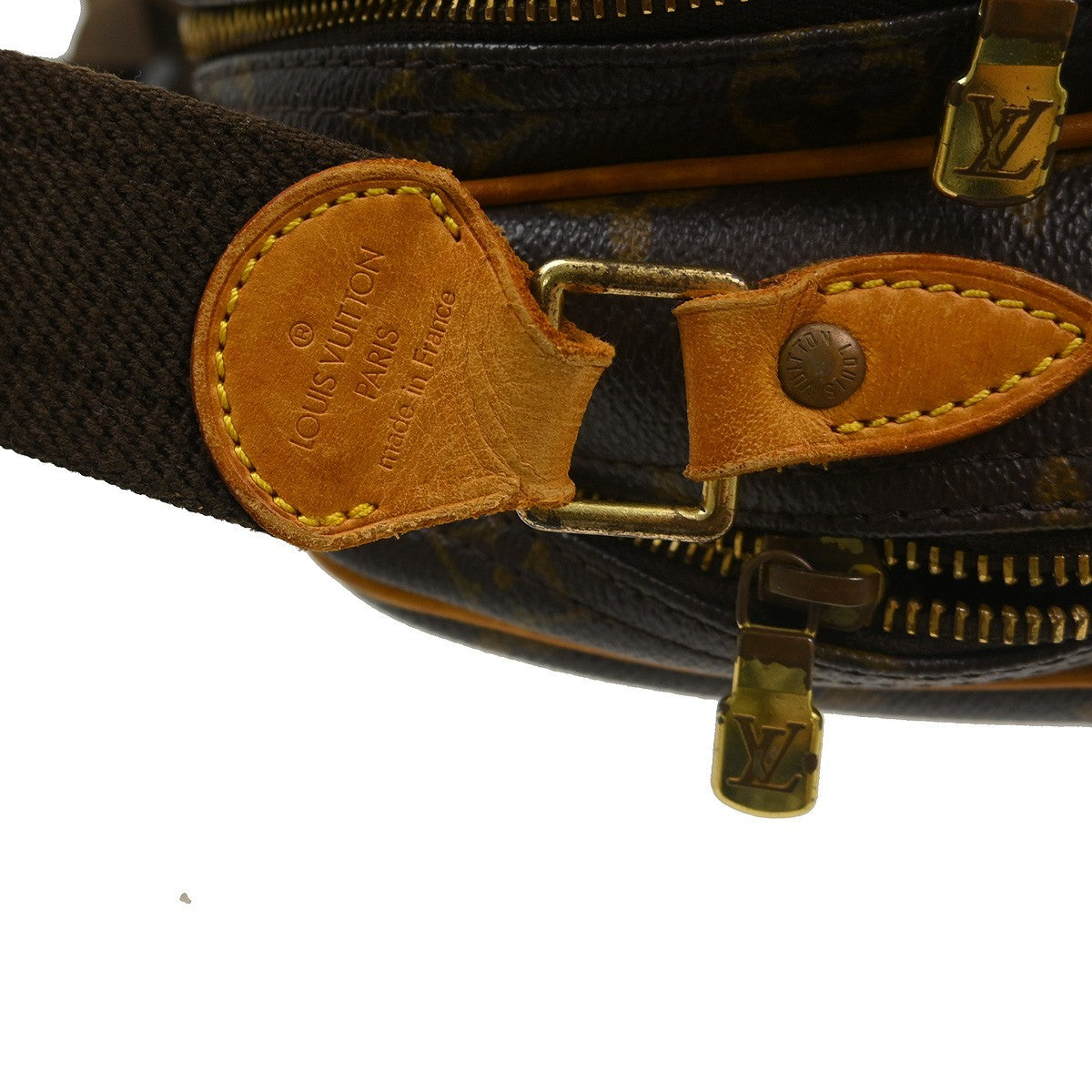 Louis Vuitton Reporter Monogram Canvas Brown Canvas Shoulder Bag Bag (Pre-Owned)