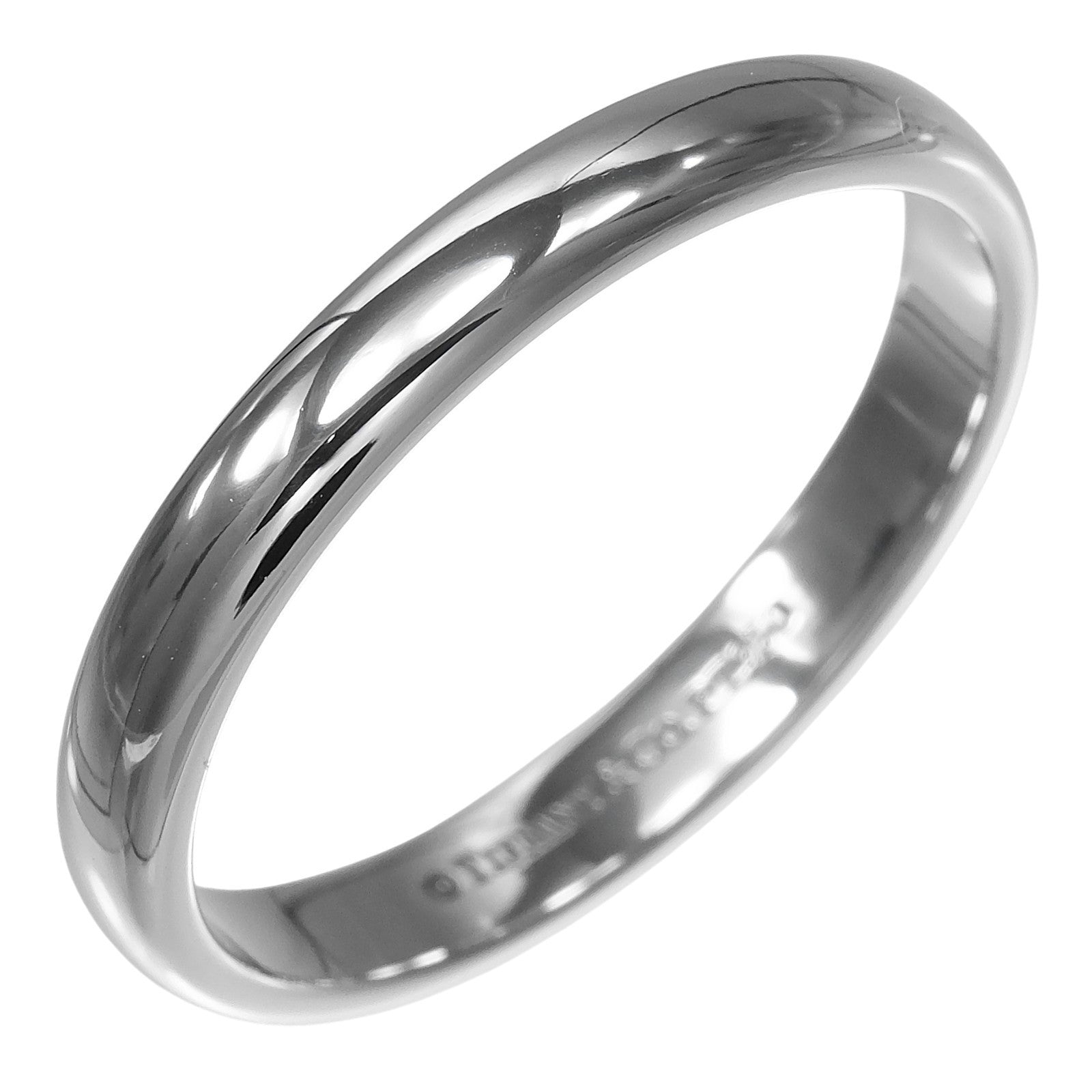 Tiffany & Co. Forever Band Platinium Silver Platinum Ring Jewelry (Pre-Owned)