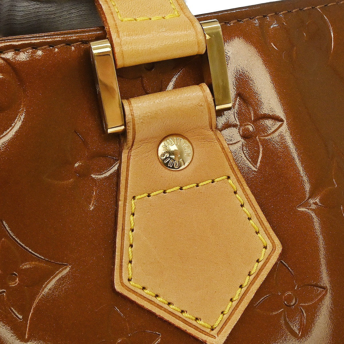 Louis Vuitton Houston Monogram Vernis Brown Patent_Leather Tote Bag Bag (Pre-Owned)
