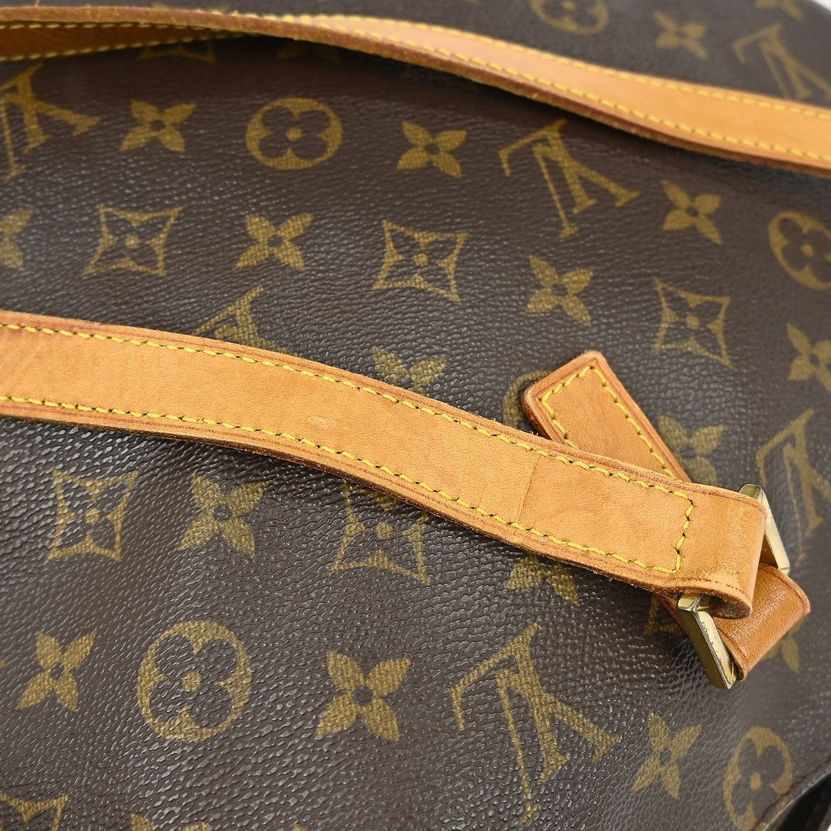 Louis Vuitton Cabas Mezzo Monogram Canvas Brown Canvas Shoulder Bag Bag (Pre-Owned)