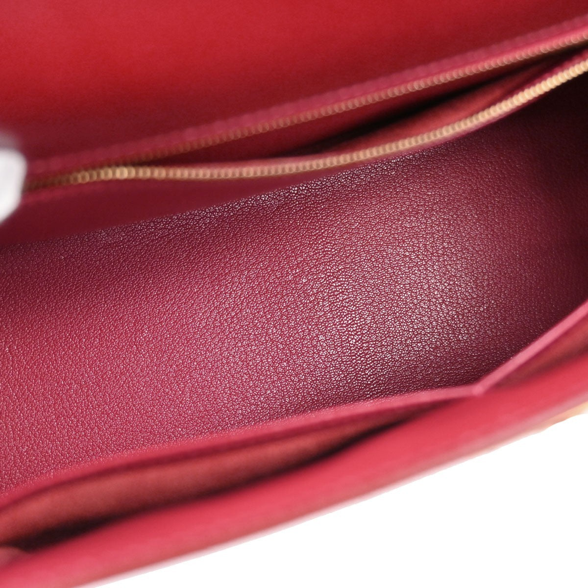 Hermes Kelly Red Box Calf With Gold Hardware Red Calfskin Handbag (Pre-Owned)