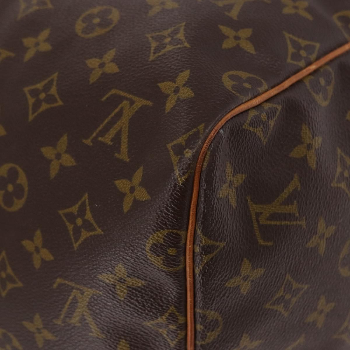 Louis Vuitton Keepall Monogram Brown Canvas Travel Bag Bag (Pre-Owned)