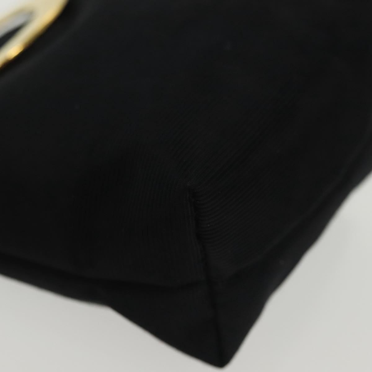 Celine Circle Logo Pouch Nylon Black Nylon Clutche & Pouche Bag (Pre-Owned)