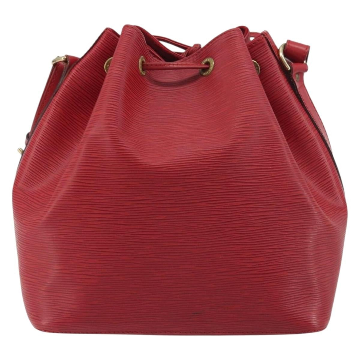 Louis Vuitton Petit Noe Epi Leather Red Leather Shoulder Bag Bag (Pre-Owned)