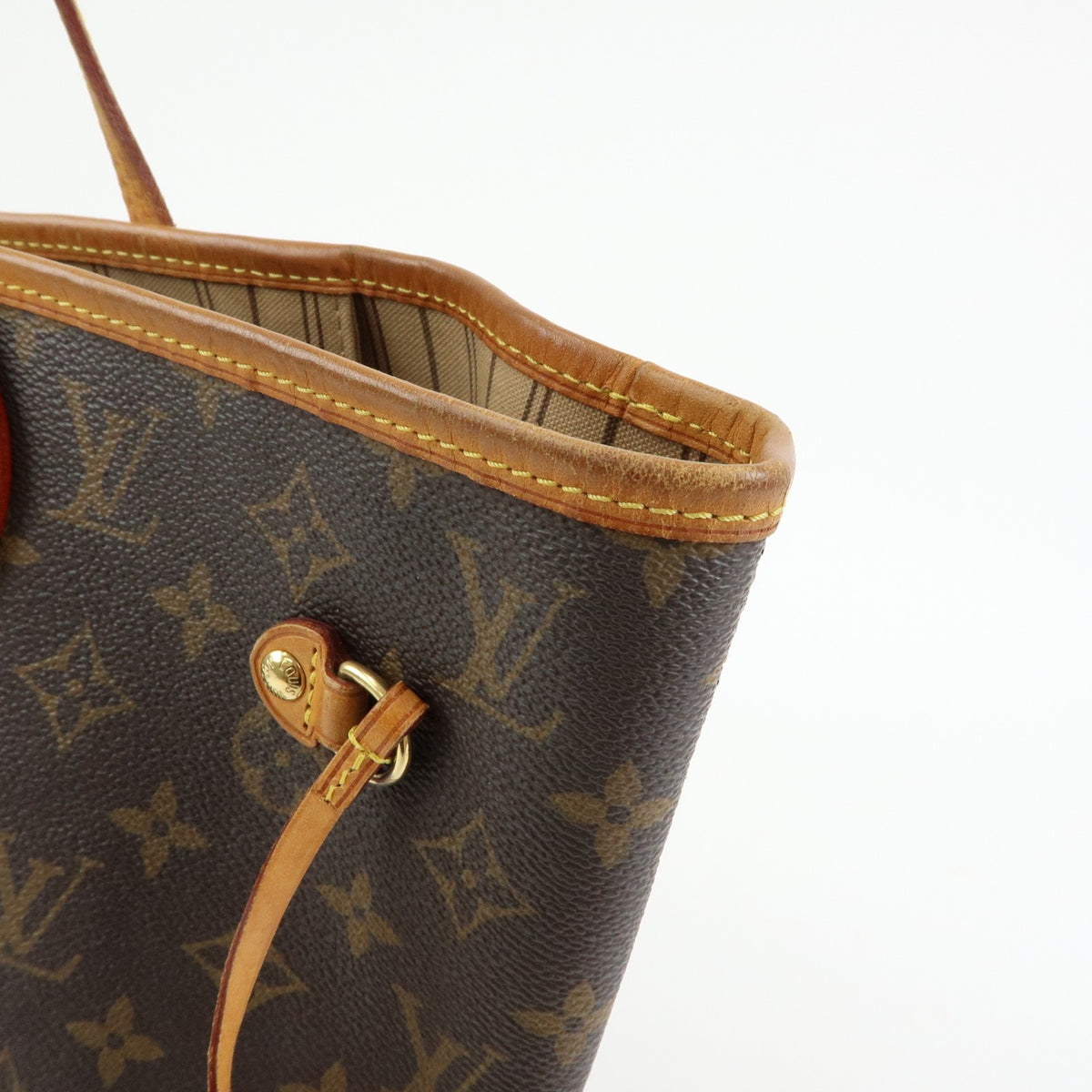 Louis Vuitton Neverfull Monogram Canvas Brown Canvas Tote Bag Bag (Pre-Owned)