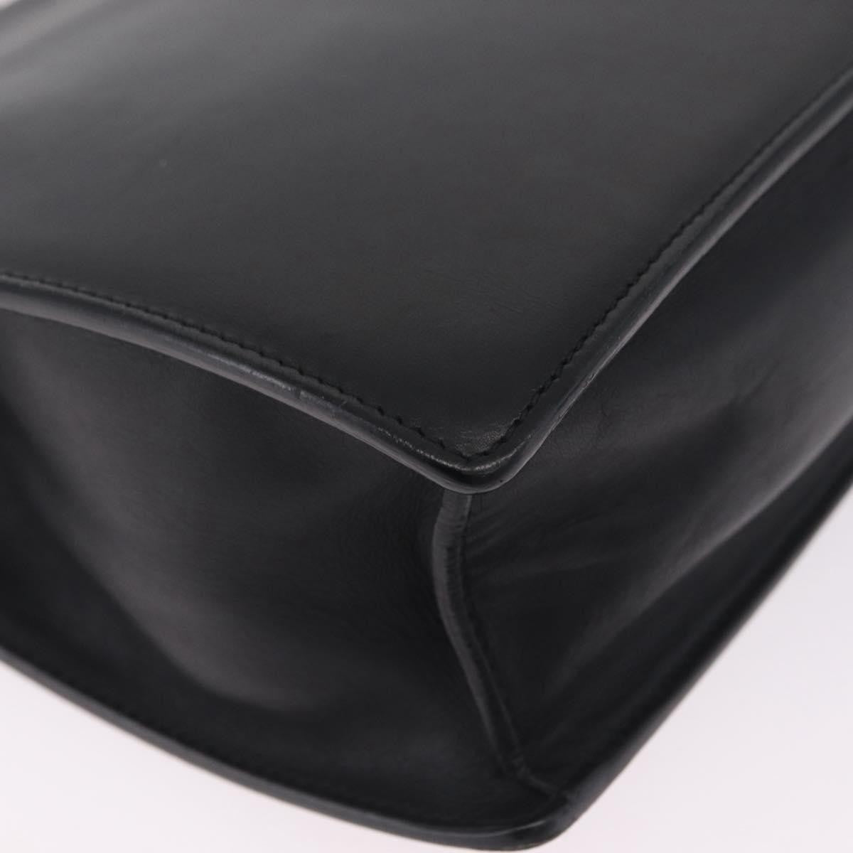 Saint Laurent Betty Leather Black Leather Handbag (Pre-Owned)