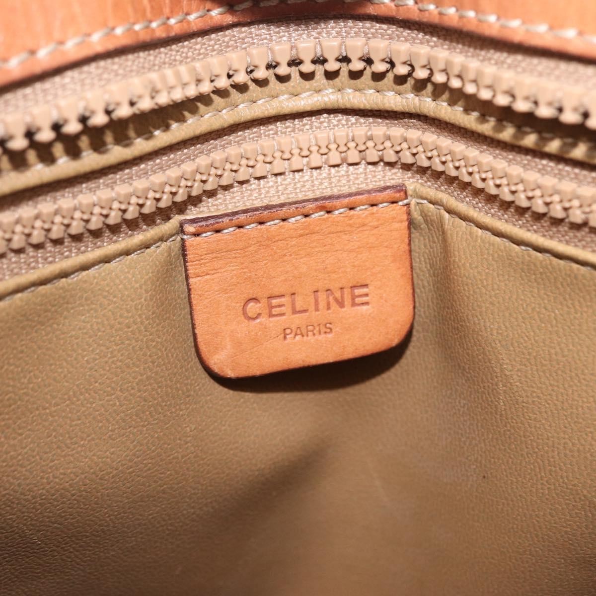Celine Tote Canvas Beige Canvas Tote Bag Bag (Pre-Owned)