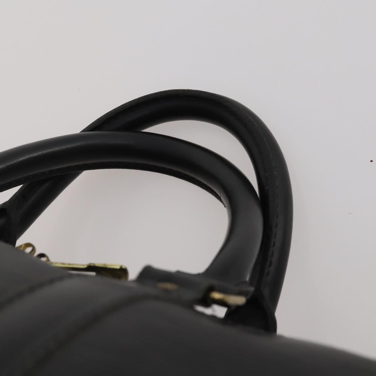 Louis Vuitton Keepall Epi Leather Black Leather Travel Bag Bag (Pre-Owned)