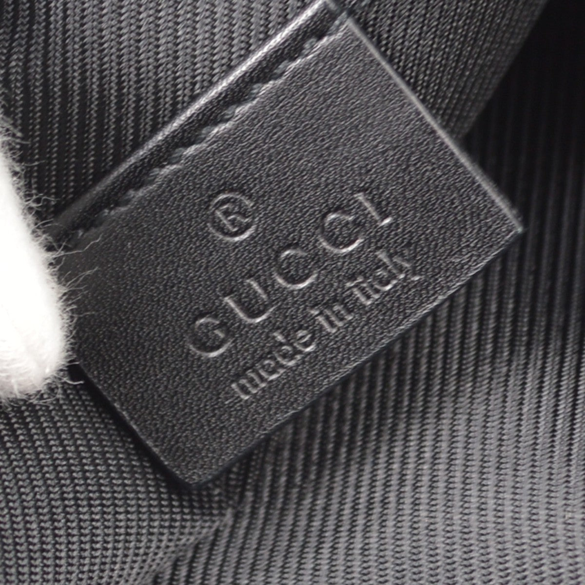 Gucci Zip Gg Denim Black Canvas Crossbody Bag Bag (Pre-Owned)