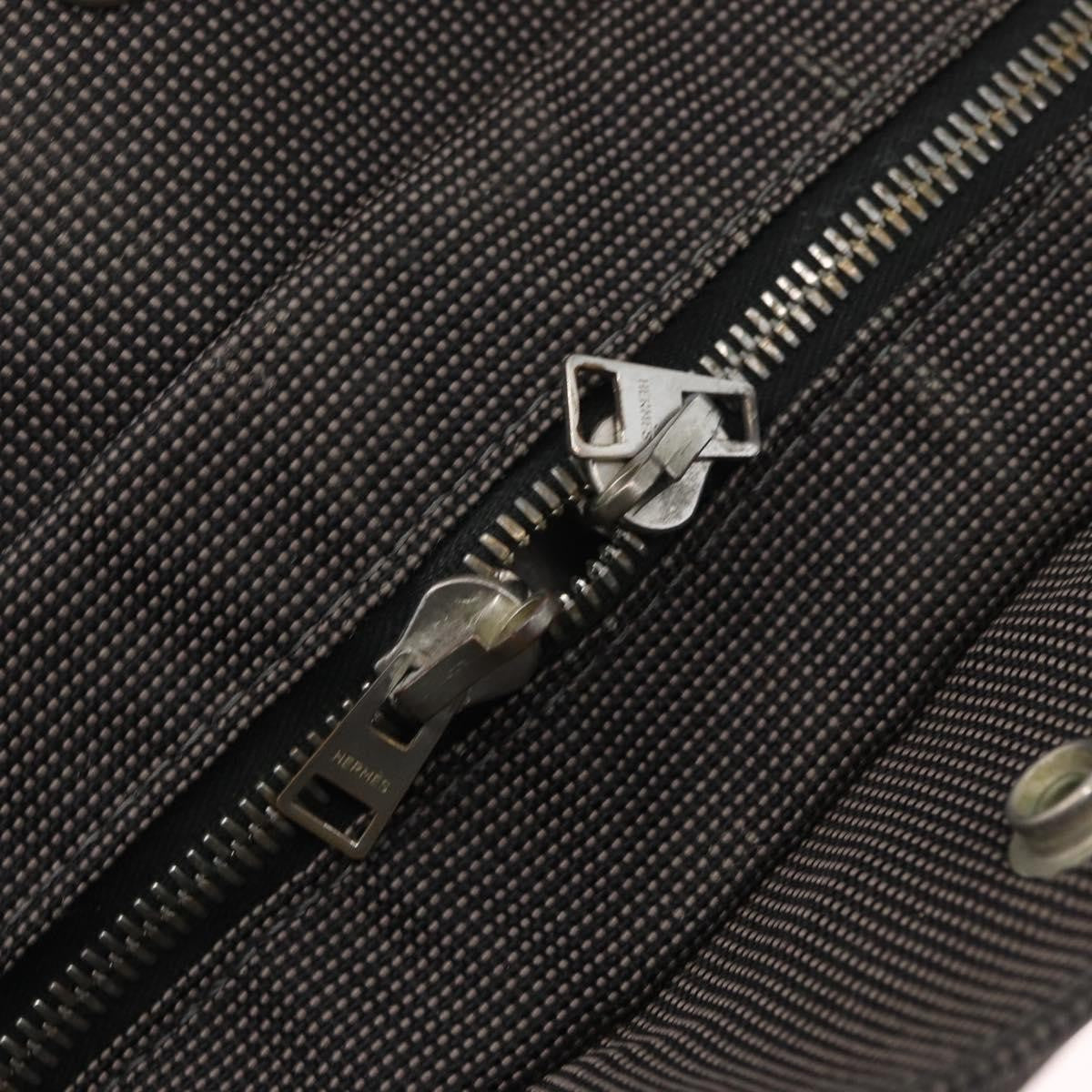 Hermes Fourre-Tout Herline Canvas Gray Canvas Tote Bag Bag (Pre-Owned)