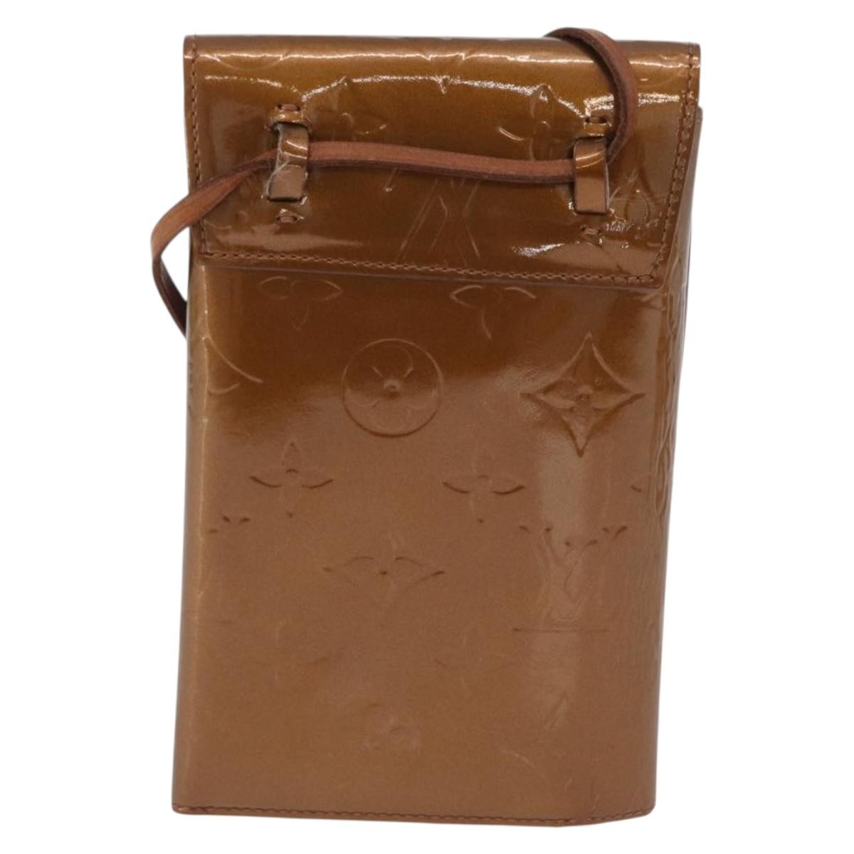 Louis Vuitton Walker Monogram Vernis Brown Patent_Leather Wallets Accessory (Pre-Owned)