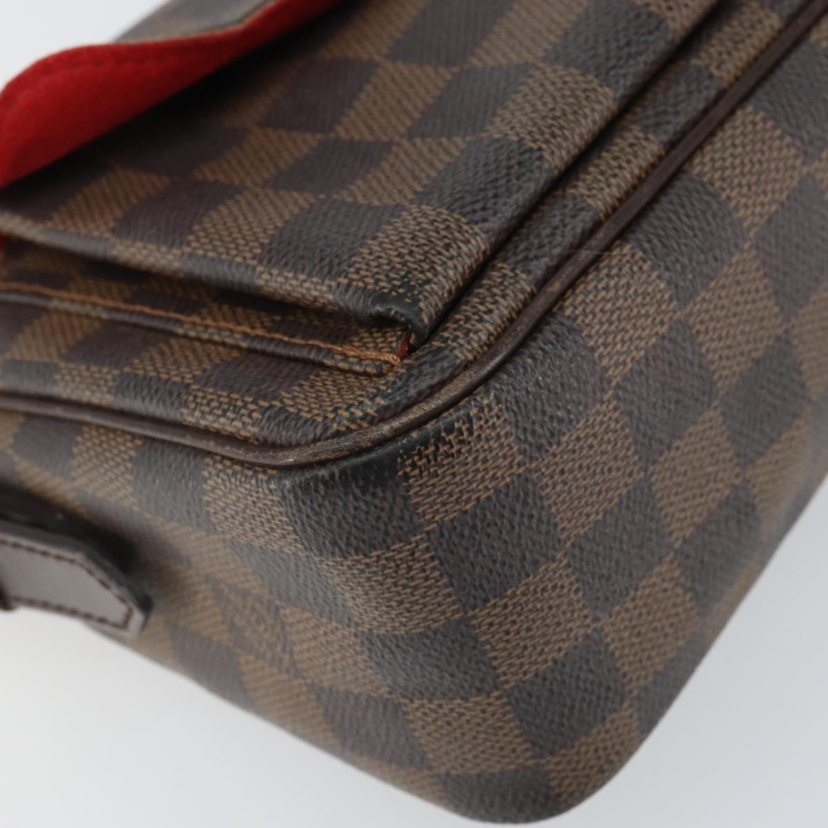 Louis Vuitton Ravello Damier Ebene Brown Canvas Shoulder Bag Bag (Pre-Owned)