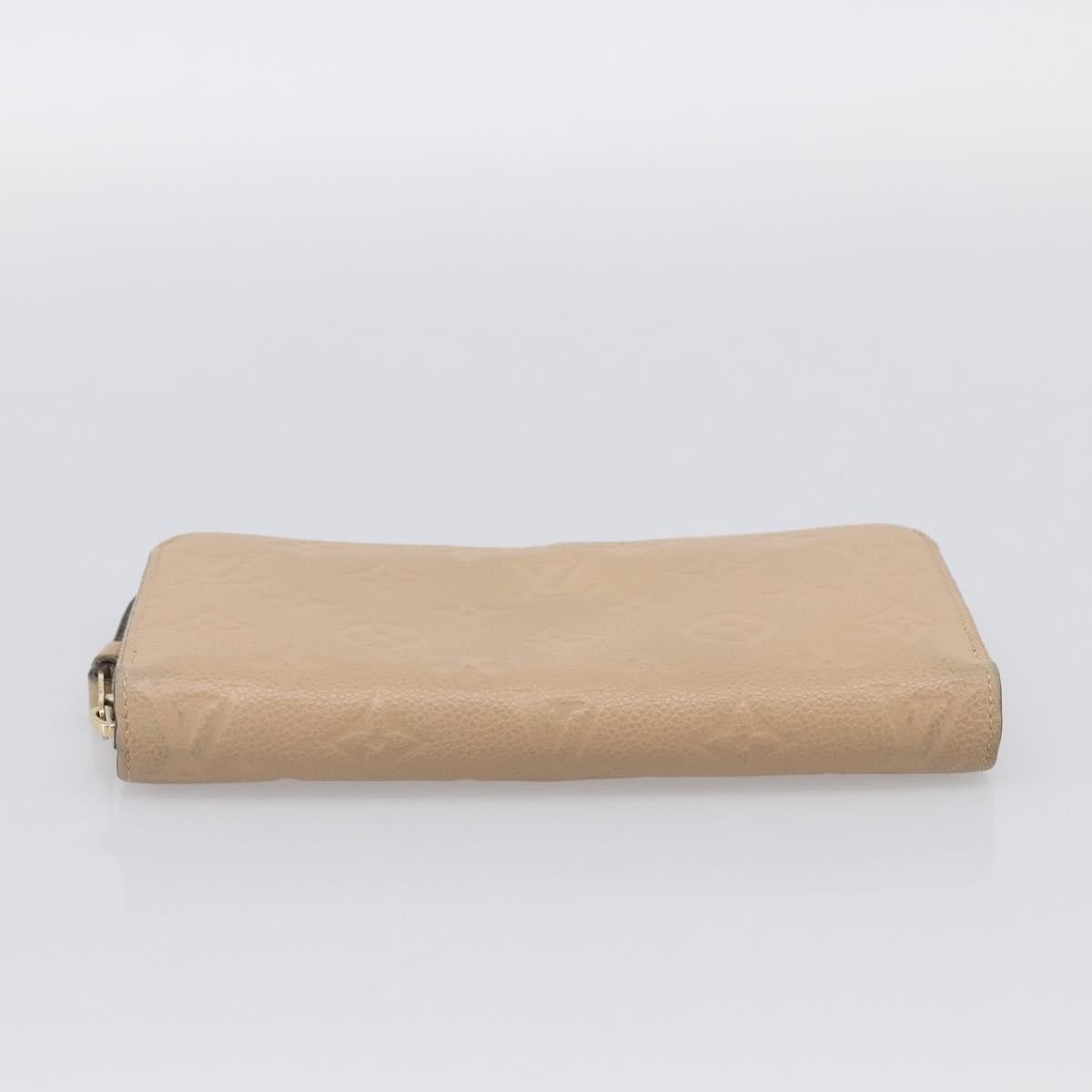 Louis Vuitton Zippy Monogram Empreinte Leather Beige Leather Wallets Accessory (Pre-Owned)