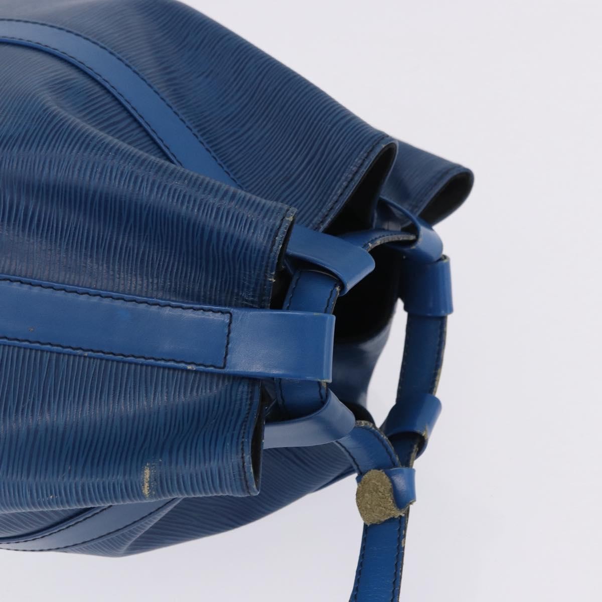Louis Vuitton Randonnée Epi Blue Leather Backpack Bag (Pre-Owned)