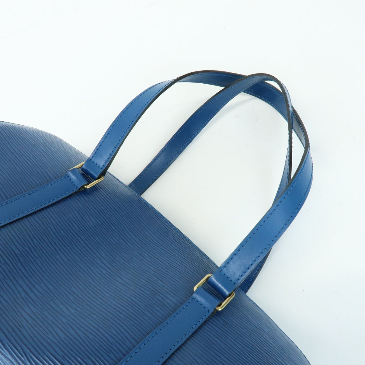 Louis Vuitton Soufflot Epi Leather Blue Leather Tote Bag Bag (Pre-Owned)