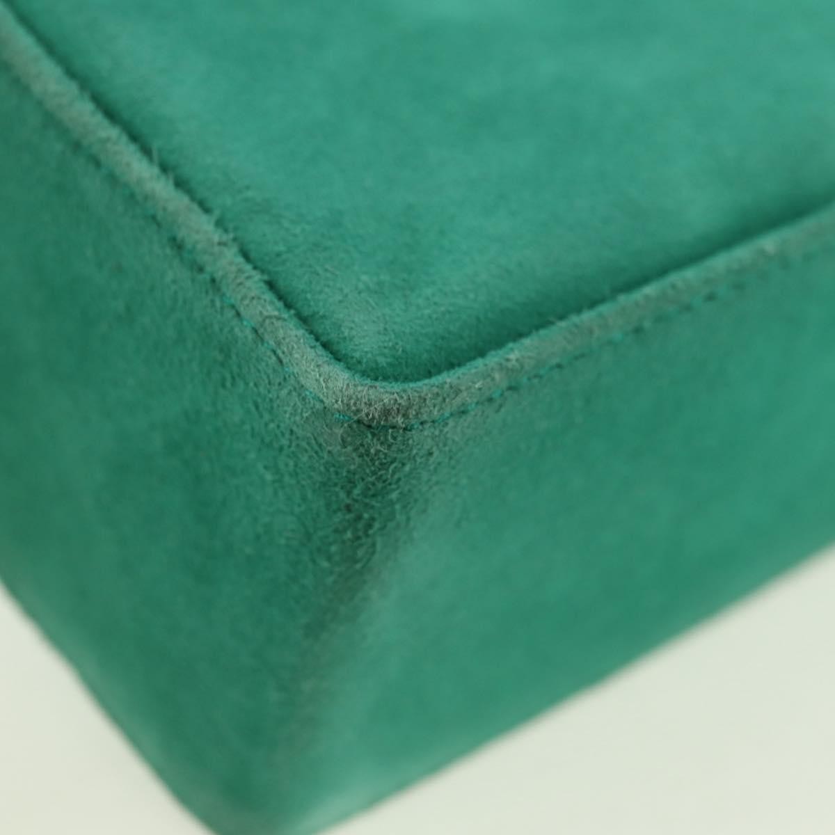 Christian Dior Shoulder Suede Green Suede Shoulder Bag Bag (Pre-Owned)
