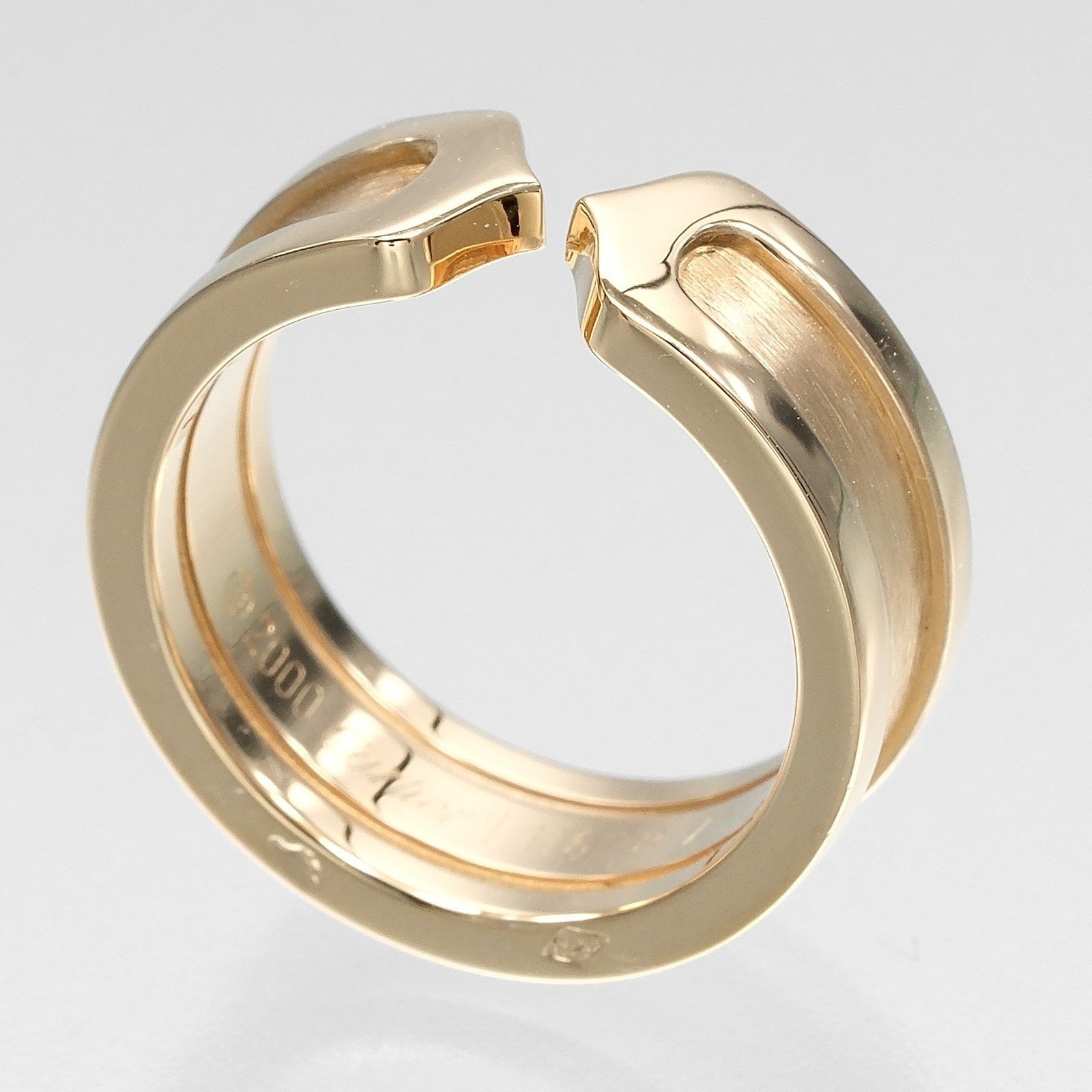 Cartier 2C De Cartier 18K Yellow Gold Gold Yellow_Gold Ring Jewelry (Pre-Owned)