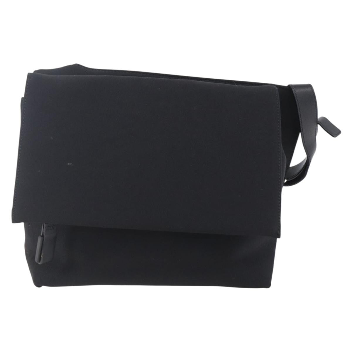 Salvatore Ferragamo Vala Canvas Black Canvas Shoulder Bag Bag (Pre-Owned)