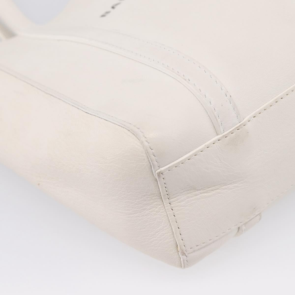 Balenciaga Everyday Leather White Leather Tote Bag Bag (Pre-Owned)